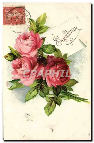 Cartes postales Fantaisie Fleurs