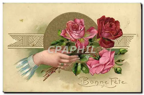 Cartes postales Fantaisie Fleurs