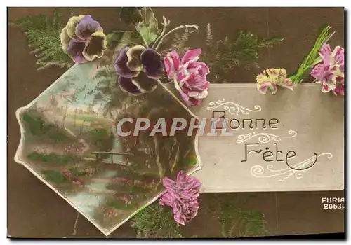 Cartes postales Fantaisie Fleurs