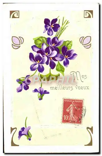 Cartes postales Fantaisie Fleurs