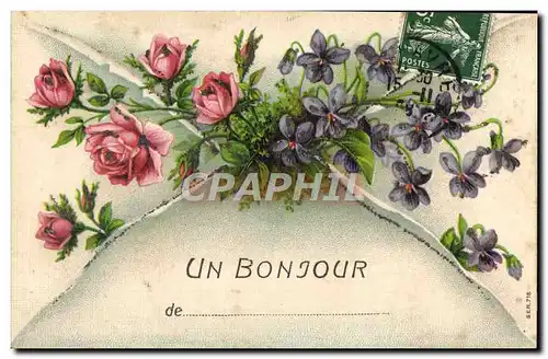 Cartes postales Fantaisie Fleurs