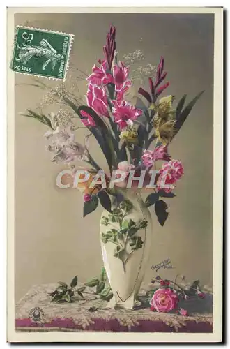 Cartes postales Fantaisie Fleurs