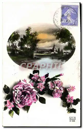 Cartes postales Fantaisie Fleurs