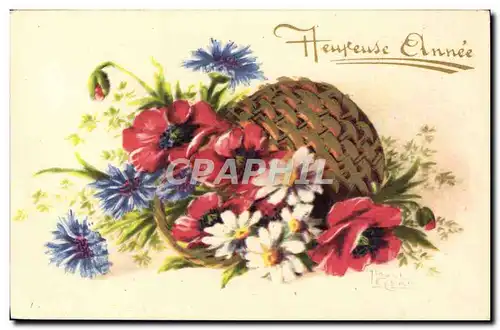 Cartes postales Fantaisie Fleurs