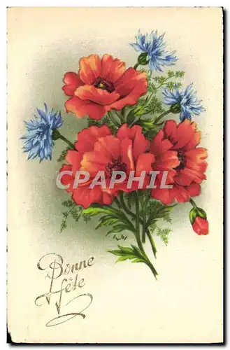 Cartes postales Fantaisie Fleurs