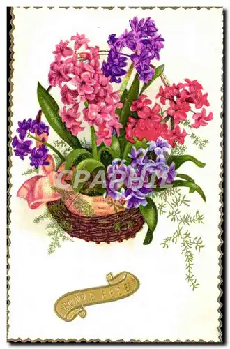 Cartes postales Fantaisie Fleurs