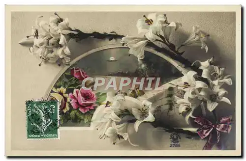 Cartes postales Fantaisie Fleurs