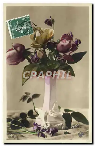 Cartes postales Fantaisie Fleurs