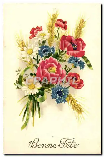 Cartes postales Fantaisie Fleurs