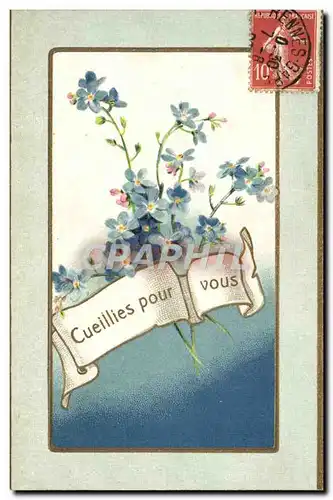 Cartes postales Fantaisie Fleurs