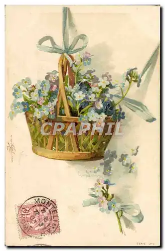 Cartes postales Fantaisie Fleurs