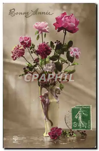 Cartes postales Fantaisie Fleurs