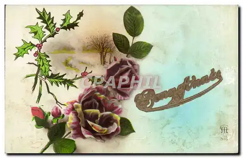 Cartes postales Fantaisie Fleurs