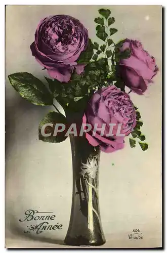 Cartes postales Fantaisie Fleurs