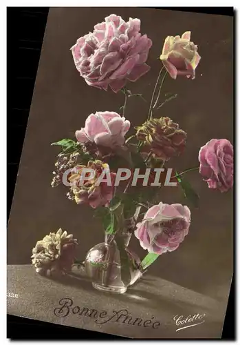 Cartes postales Fantaisie Fleurs