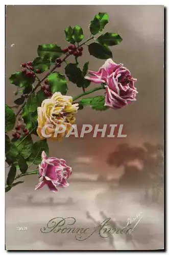 Cartes postales Fantaisie Fleurs