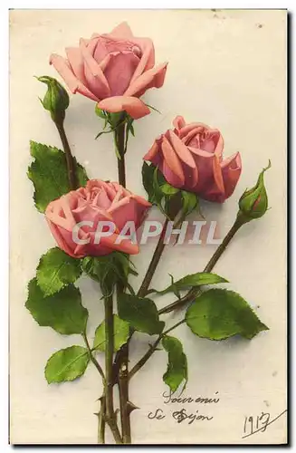 Cartes postales Fantaisie Fleurs