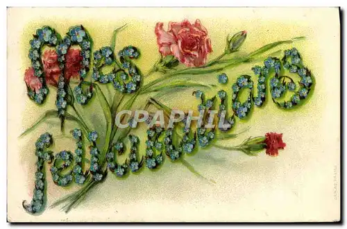 Cartes postales Fantaisie Fleurs