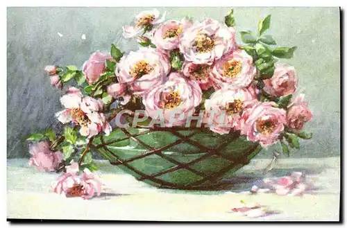 Cartes postales Fantaisie Fleurs