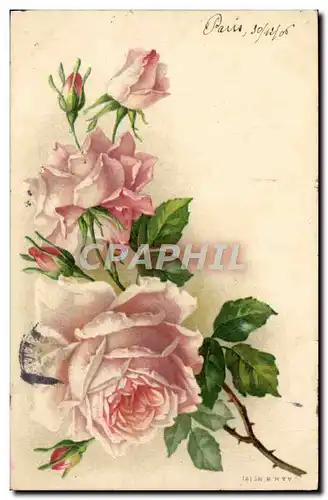 Cartes postales Fantaisie Fleurs