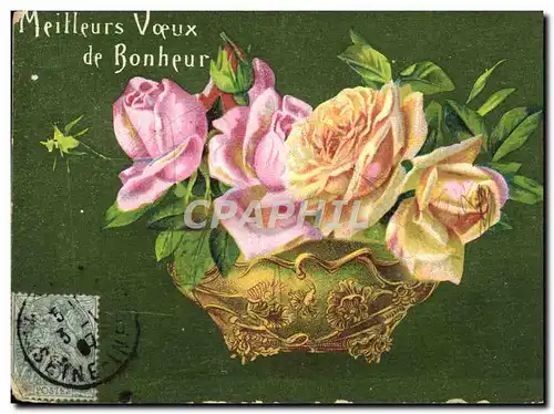 Cartes postales Fantaisie Fleurs