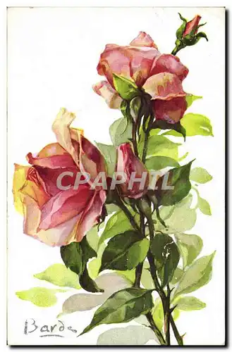 Cartes postales Fantaisie Fleurs