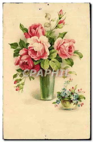 Cartes postales Fantaisie Fleurs