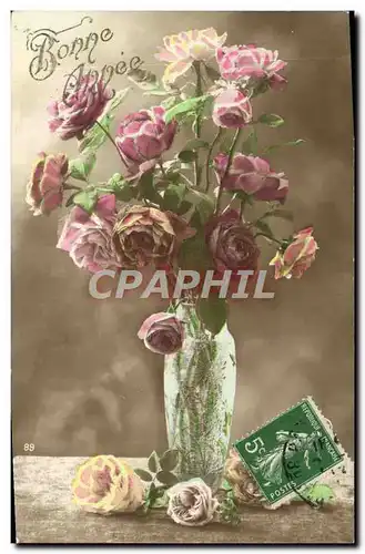 Cartes postales Fantaisie Fleurs