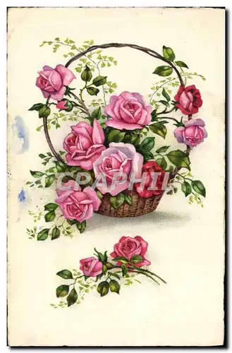 Cartes postales Fantaisie Fleurs