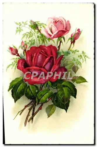 Cartes postales Fantaisie Fleurs