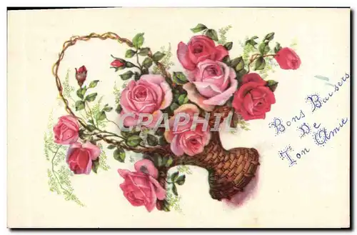 Cartes postales Fantaisie Fleurs