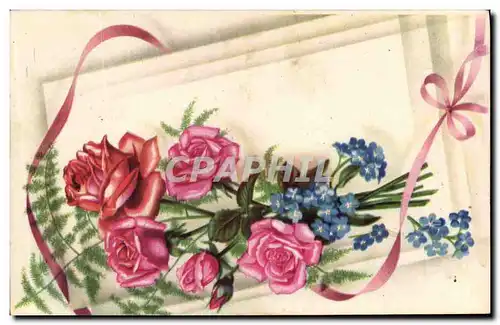 Cartes postales Fantaisie Fleurs