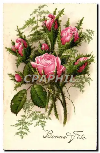 Cartes postales Fantaisie Fleurs