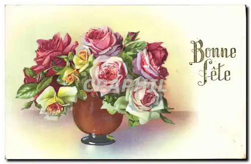 Cartes postales Fantaisie Fleurs