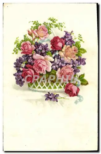 Cartes postales Fantaisie Fleurs