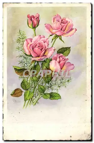 Cartes postales Fantaisie Fleurs