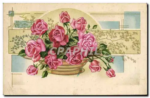 Cartes postales Fantaisie Fleurs