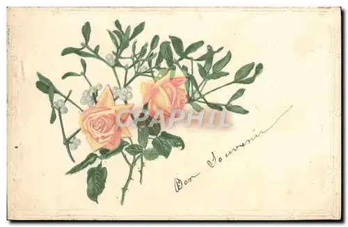 Cartes postales Fantaisie Fleurs