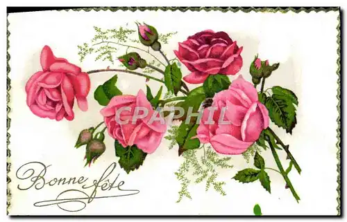 Cartes postales Fantaisie Fleurs