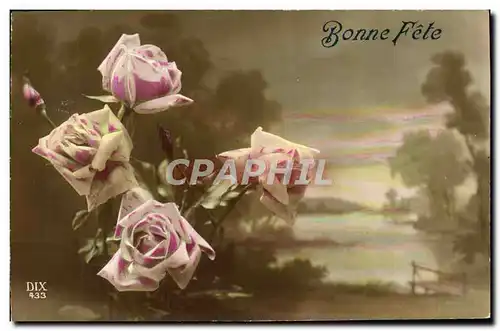 Cartes postales Fantaisie Fleurs