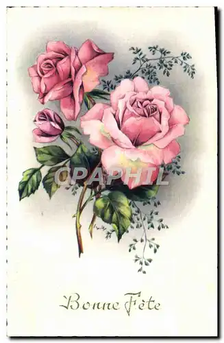 Cartes postales Fantaisie Fleurs