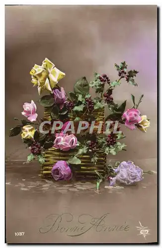 Cartes postales Fantaisie Fleurs