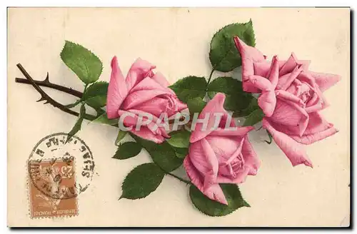 Cartes postales Fantaisie Fleurs