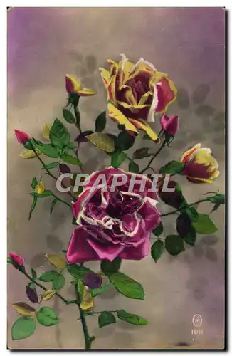 Cartes postales Fantaisie Fleurs