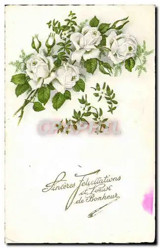 Cartes postales Fantaisie Fleurs