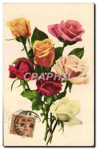 Cartes postales Fantaisie Fleurs