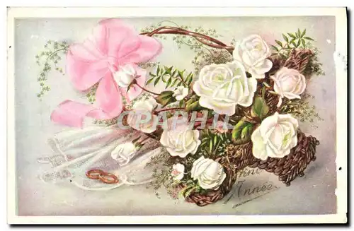 Cartes postales Fantaisie Fleurs