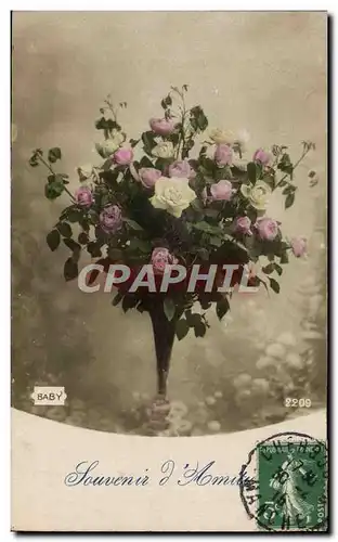 Cartes postales Fantaisie Fleurs