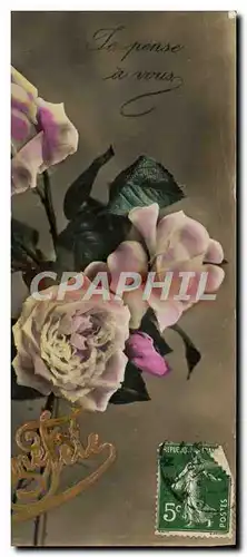 Cartes postales Fantaisie Fleurs