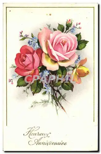 Cartes postales Fantaisie Fleurs